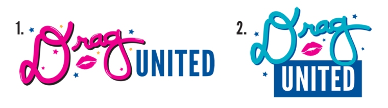 Two alternate options for Drag United logo